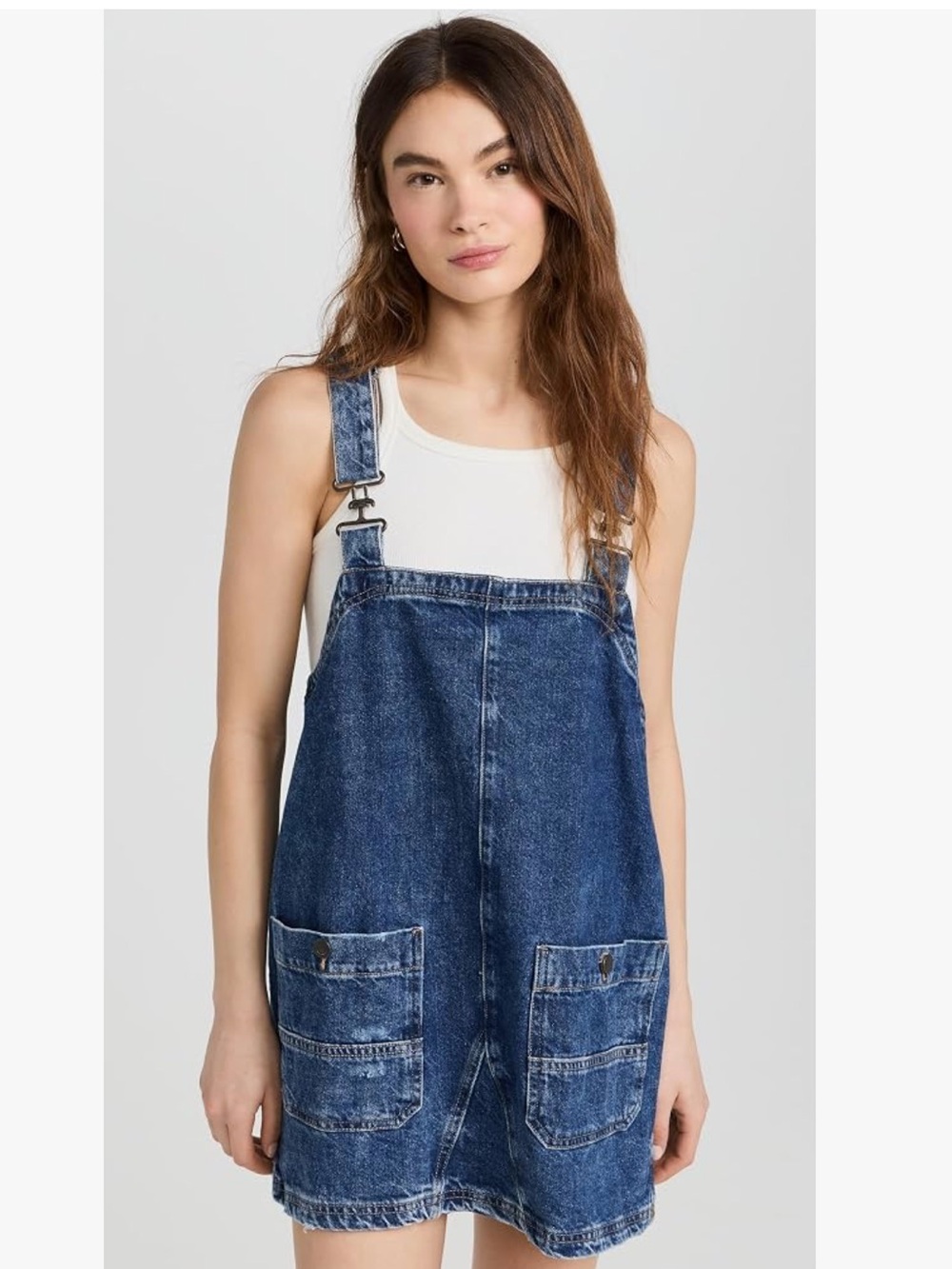 Free people Women's Smock Mini Dress Overalls